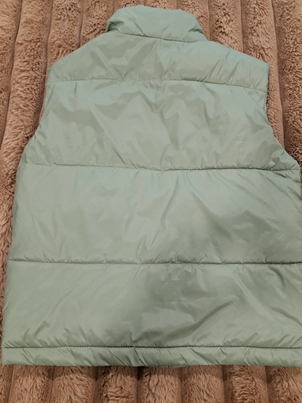 Xersion Youth Boy Girl Size 8 Puffer Vest Green Quilted Zip Up Pockets Outerwear